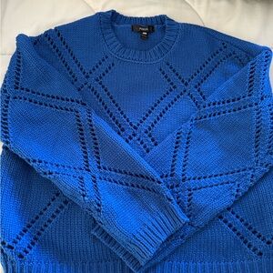 Aqua Women's Blue Crewneck Sweater